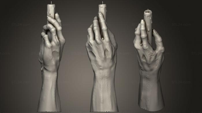 Анатомия скелеты и черепа (Рука славы 3, ANTM_0619) 3D модель для ЧПУ станка